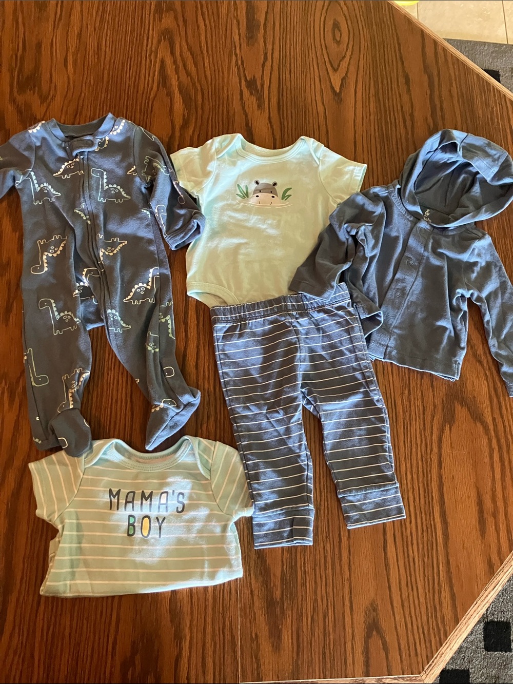Baby boy Lullaby Lane outfit and sleeper - never worn